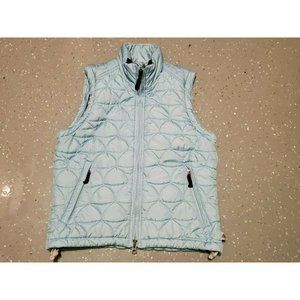 VTG Nike ACG Women's Fleece Full Zip Therma-Fit Vest Light Blue • SMALL 4-6